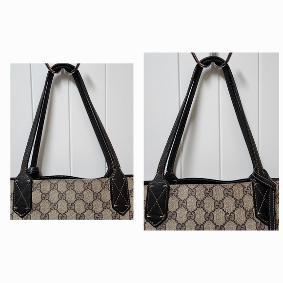 GUCCI GG Supreme Reversible Leather Tote with POSH Authentication - Picture 8 of 14